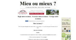 Desktop Screenshot of mieuoumieux.com