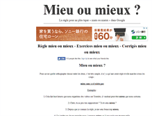 Tablet Screenshot of mieuoumieux.com